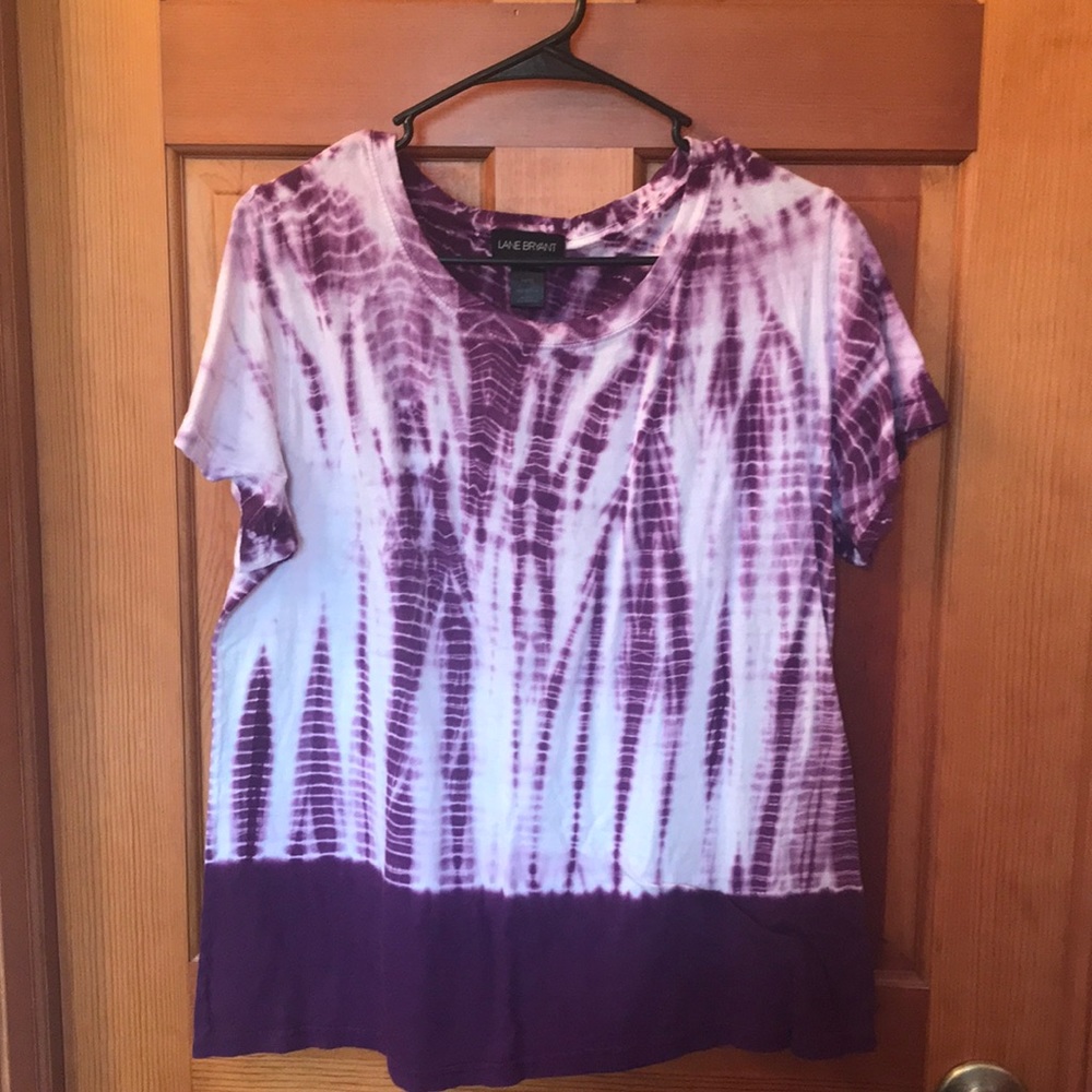 Lane Bryant tie dye short sleeve shirt 14/16
